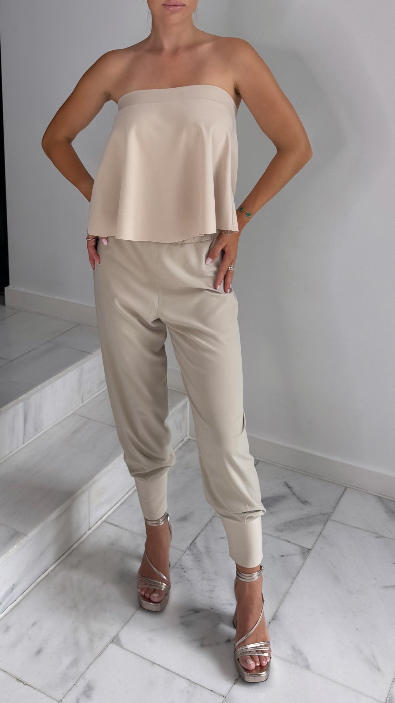 Hose Camille Soft Crepe Beige