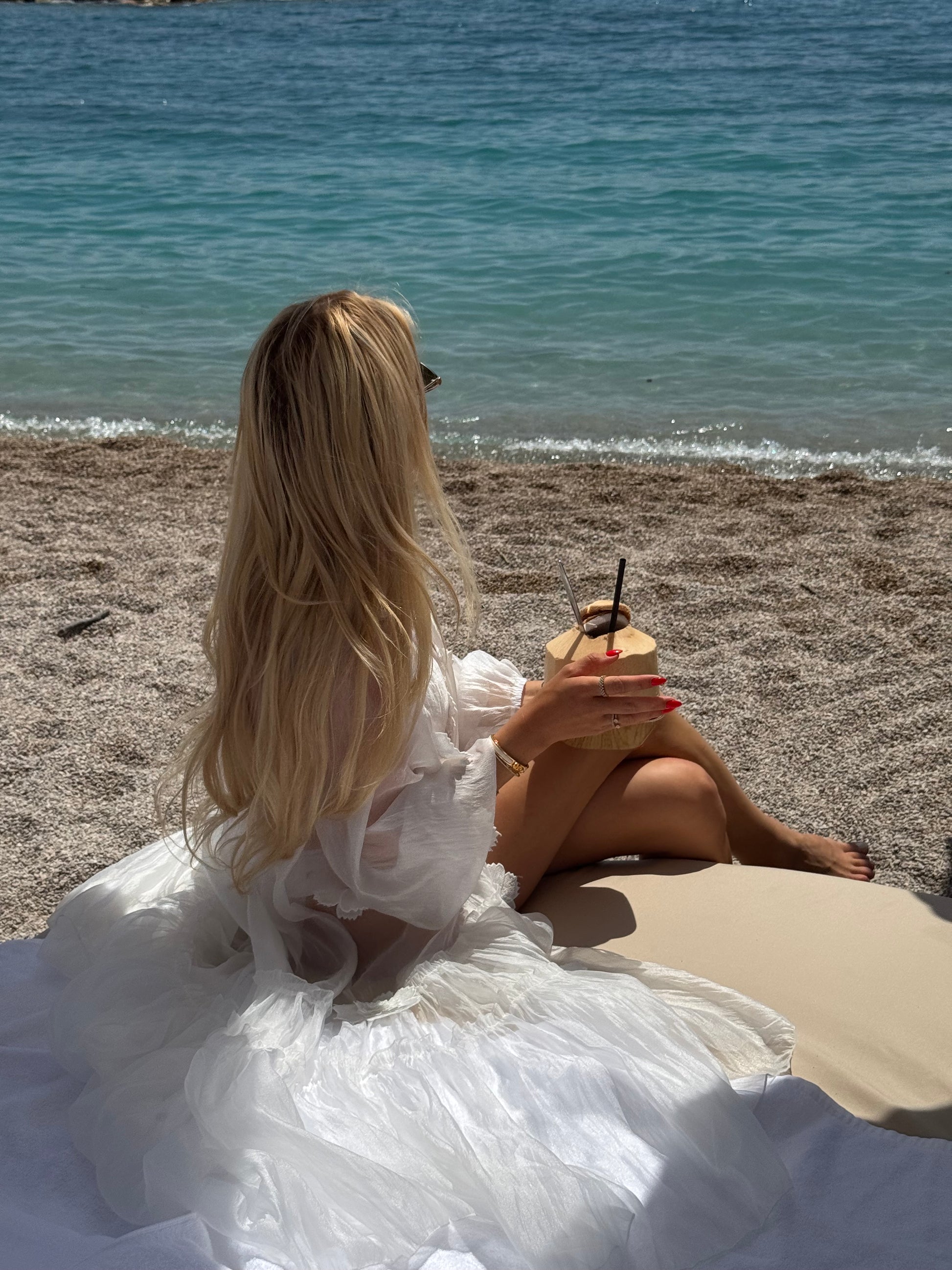 Beach dress eze pearl