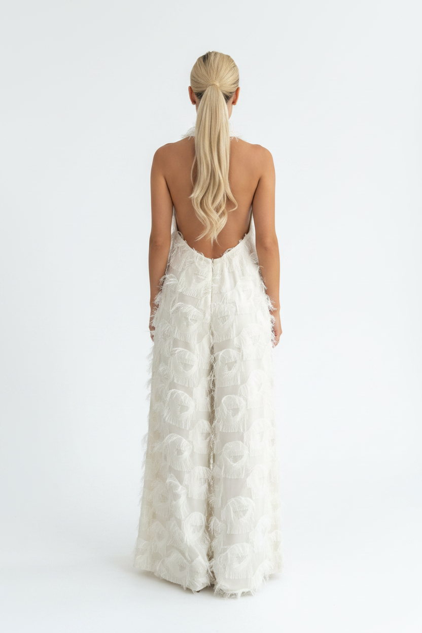 Bodenlanger Jumpsuit Siena – Ivory Gala Edition exklusiv(Bald wieder verfügbar)