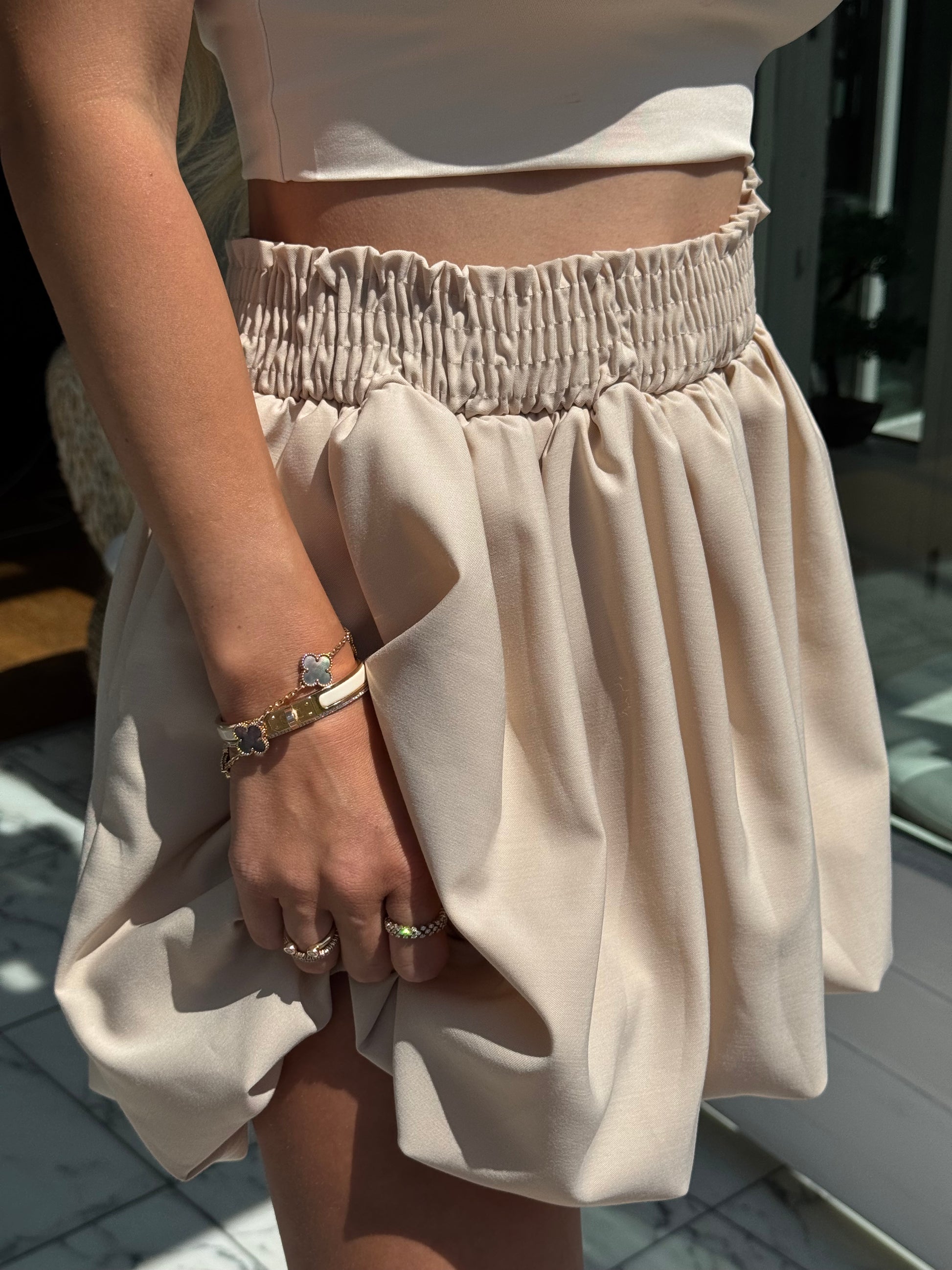 Chérie skirt ballon nude