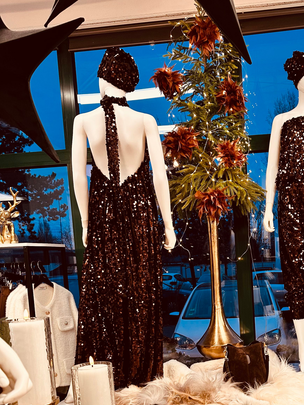 Pailletten-Jumpsuit „Midnight Glow“