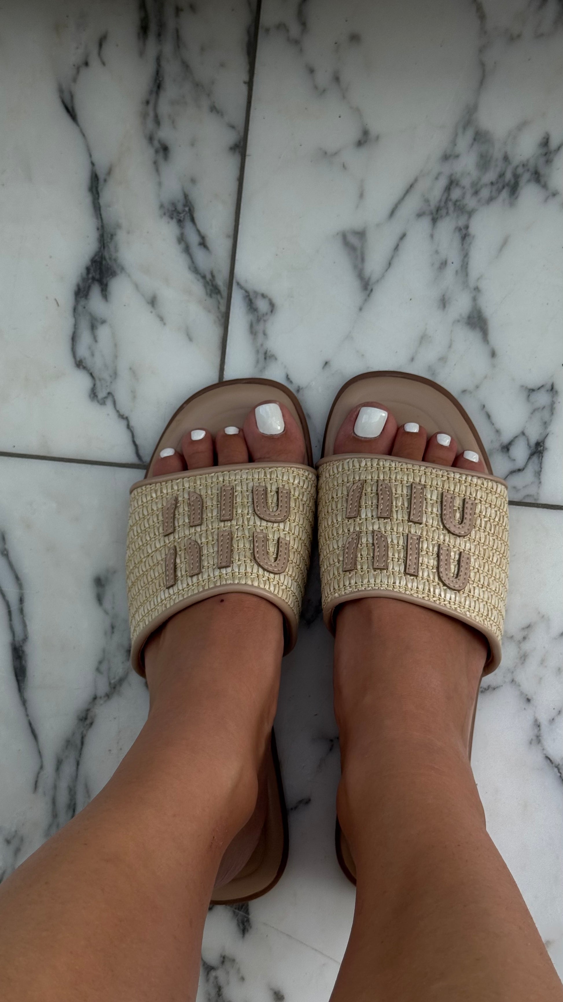 Slides Soleil – Natural Raffia