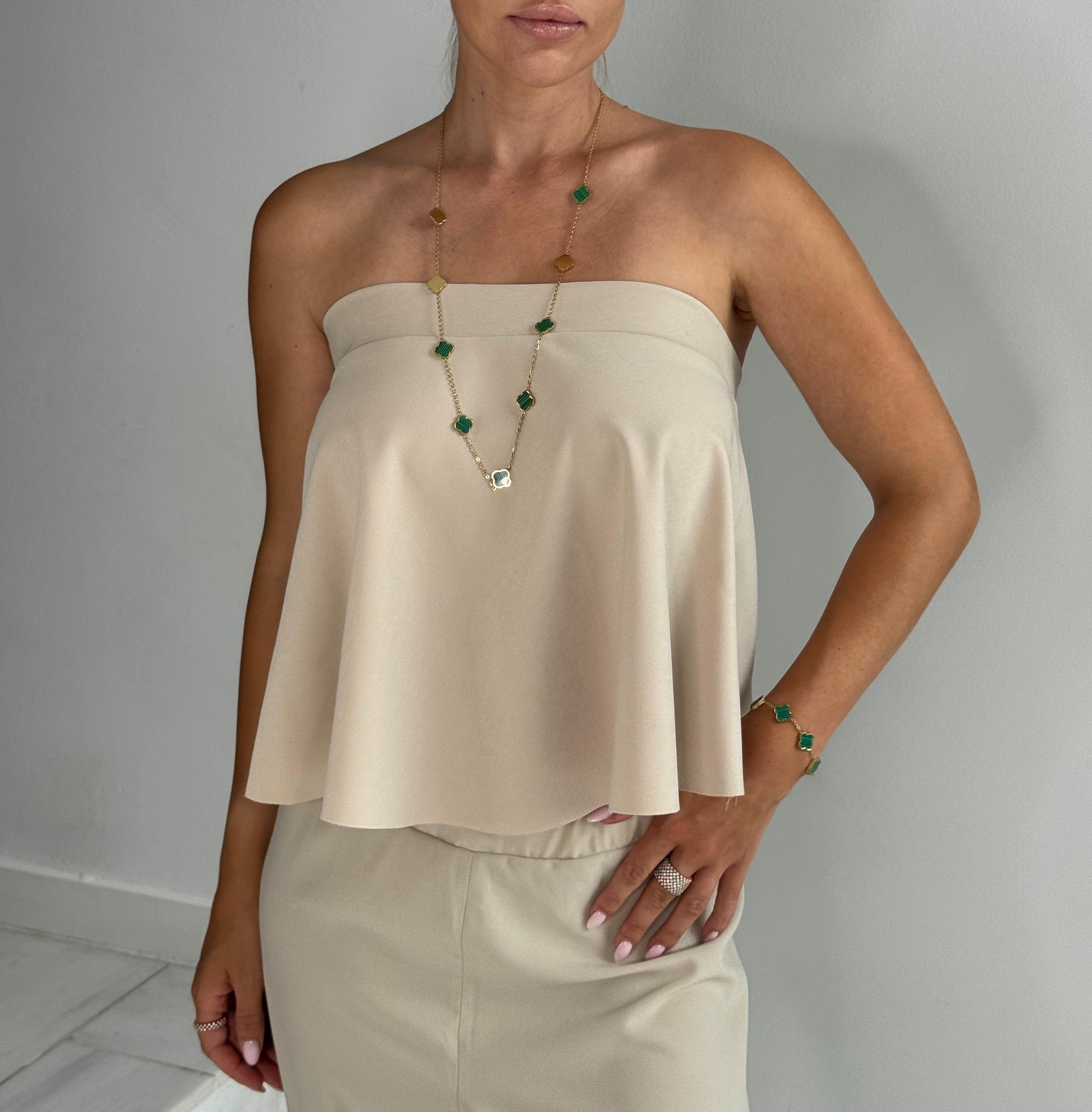 Top Elina Bandeau Flare Nude