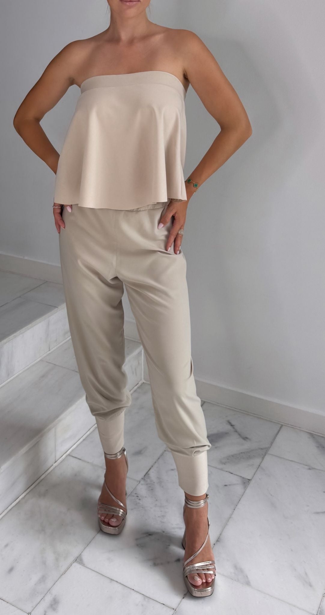 Top Elina Bandeau Flare Nude