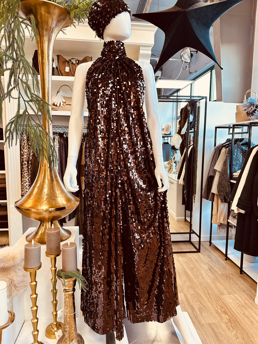 Pailletten-Jumpsuit „Midnight Glow“